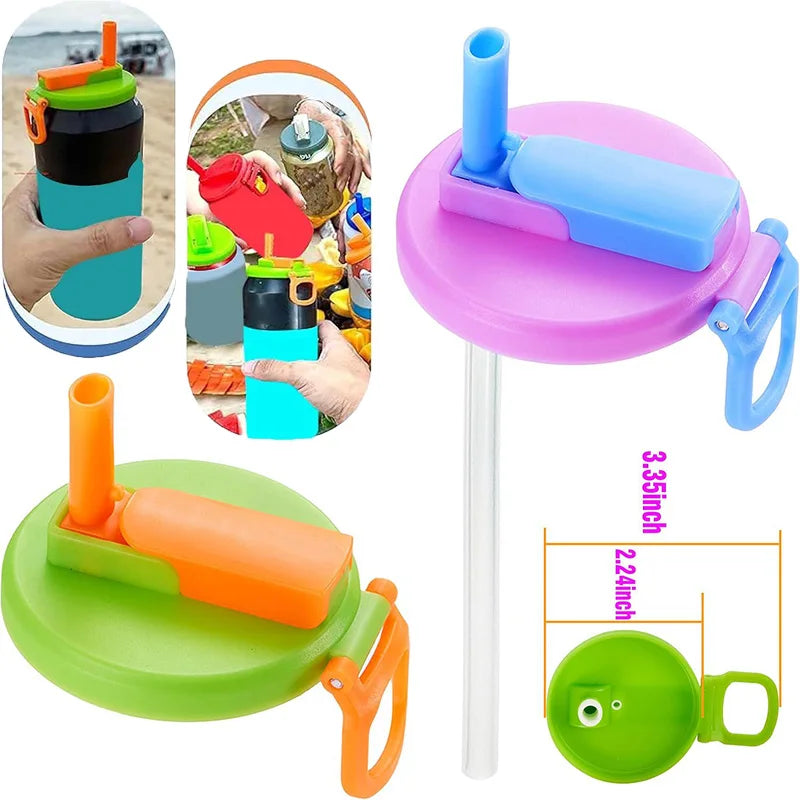 Soda Saver Lid & Straw Set